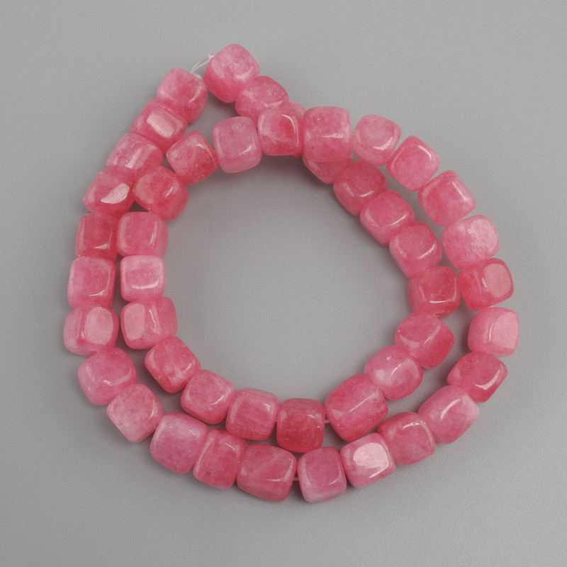 Tourmaline Cube Beads, 8-9 mm diameter, 38 cm length ±