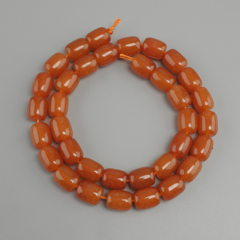 Ma-Shan Jade Barrel Beads, diameter 10, 5-11×9 mm, length 38 cm ±
