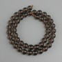 Smoky Quartz Beads, smooth round bead, 8.5 mm diameter, 38 cm length