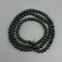 Beads Green Tiger's Eye (synthetic) Smooth Round Bead, 8 mm Diameter, 80 cm Length ± on Beading Thread