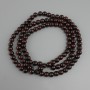 Red Tiger's Eye Beads (single) smooth round beads, 8 mm diameter ±, 80 cm length ± on thread