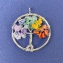 Pendant Tree of Life with Assorted Natural Stones 31×36 mm+