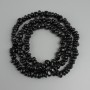 Agate chip beads, diameter 9–12×5 mm, 5 mm ±, length approximately 80 cm on beading thread