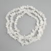 White Quartz Chip Beads, diameter 5–13×4–7 mm, length 78 cm on thread
