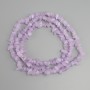 Amethyst chip beads, diameter 6-12×2-7 mm, length 78 cm on thread