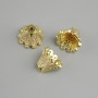 Price per 1 pc. End cap findings, diameter 12×8 mm ± hole diameter 1.3 mm ± gold-colored metal