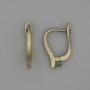 Bronze-colored Ear Wires 17x3mm for Earrings