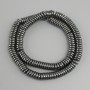 Hematite rondelle beads, 8x2 mm diameter, 39 cm length ±