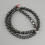 Faceted Hematite Beads, Diameter 8×6 mm, 5 mm ±, Length 40 cm ±