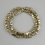 Hematite Beads - Tumbled, Light Gold Color, Diameter 7-9×3-4 mm, 5 mm ±, Length approx. 38 cm ±