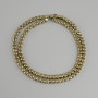 Beads Hematite cube 4x4 mm ±, color light gold, length 40 cm+
