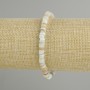 Scapharca shell rondel bracelet, diameter 5×1.5–2 mm, length 18 cm ±, elastic