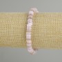 Bracelet with Scapharca shell rondelles, 6×2 mm diameter, 18 cm length ± stretch