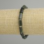 Emerald-cut Bracelet, 10–11×6 mm stones, length 18 cm, elastic