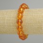 Bracelet Citrine smooth beads, 12 mm diameter ±, 18 cm length ±, stretch