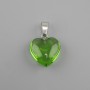 Heart Pendant in tinted glass 16x16x25mm+