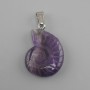 Pendant 'Snail' Amethyst 20×27×35 mm+