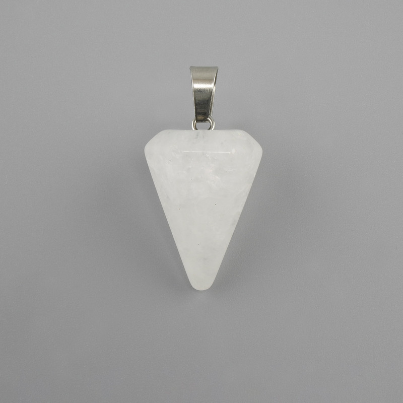 Pendant 'Pendulum' Rock Crystal 28×20×14 mm+