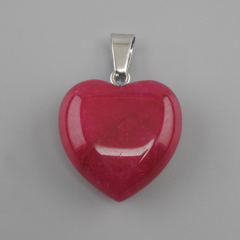 Pendant Tourmaline Heart 20x20x28 mm+