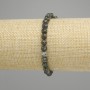 Seraphinite Faceted Ball Bracelet, 6mm diameter, 18cm length, stretch