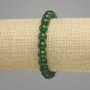 Chrysoprase Bracelet Smooth Beads, 8mm diameter ±, length 18cm ±, stretch