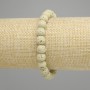 Lava Bracelet Smooth Bead, 8mm diameter+, stretchy 18 cm length