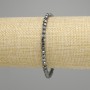 Hematite Multicrystal Beaded Bracelet 4x4mm+, length 18cm +-, stretch