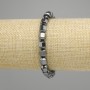 Bracelet Hematite Faceted 8x7 mm, stretch length 18 cm
