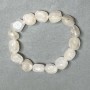 Bracelet Mountain Crystalline Glass Beads Faceted 13x11-13mm+-, length 18cm ± stretch