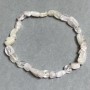 Bracelet Mountain Crystal Faceted 6-10×4-7mm +-, length 18cm ± stretch