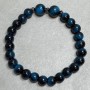 Tiger's Eye Bead Bracelet 8mm Round Beads ± 10 m ±, length 18 cm ± stretch