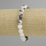 Adularia Bracelet smooth bead, diameter 8mm+-, length 18cm +- stretch