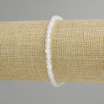 Bracelet Coral Smooth Bead, diameter 9mm+-, length 18cm +- Stretch
