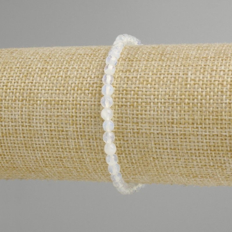 Bracelet Coral Smooth Bead, diameter 9mm+-, length 18cm +- Stretch