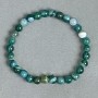Agate Bead Bracelet, smooth round beads, diameter 6mm, length 18cm