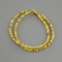 Shell Beads Scarface rondelle, diameter 4×1,5–2 mm ±, length 38 cm ± on stringing thread