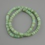 Shell Beads Scarferka Rondelle, diameter 6×1.5–2 mm, 39 cm long on thread