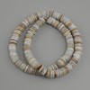 Scapharca Shell Rondelle Beads, 8x1.5-2mm ±, 38cm ± on Line