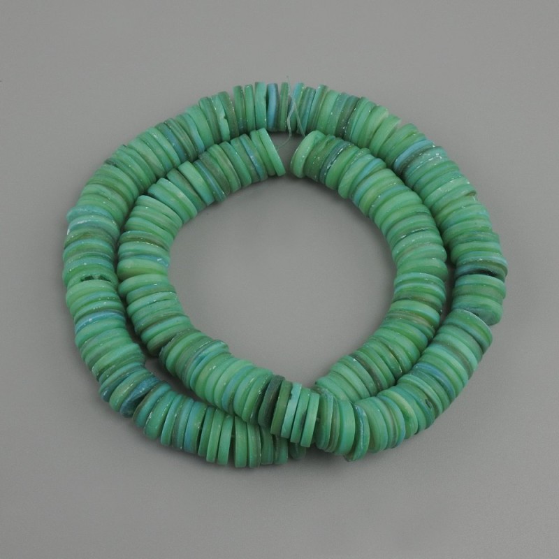 Scallop Shell Scarfer Beads Rondelle 10x1,5-2mm±, 36cm± strand