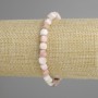 Opal bracelet faceted cube, diameter 6×6 mm ±, length 18 cm ± stretch