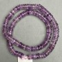 Amethyst natural beads faceted rondelle, diameter 7-7.5x2-3mm±, length 40cm± on a string