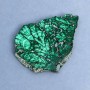 Marble plate souvenir with natural stone Malachite 85x66x10 mm ± weight 136 g