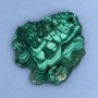 Natural stone souvenir plate Malachite 77x63x10 mm ± weight 122 g