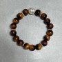 Tiger's Eye Bracelet (single) bead 10 mm+- with inserts, length 18 cm+- stretch