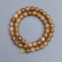 Citrine faceted round bead, diameter 8 mm +/-, length 38 cm +/-