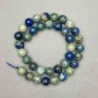 Chrysocolla natural stone beads smooth round bead, diameter 10.5 mm ±, strand length 38 cm+