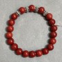 Coral Bracelet Smooth Bead 8mm+- , Length 18cm +- Stretch