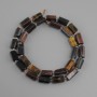 Beads Tiger's Eye Bull's Eye Hawk's Eye cut, diameter 12-13x6-7mm+- bead 3mm+-, length 40cm+-