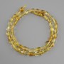 Citrine Tumbled Beads, diameter 6-12x5-7 mm ±, length 40 cm+