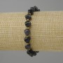 Iolite bracelet, faceted rhombus, diameter 8x7mm ± bead 3mm ±, length 18cm ± stretch